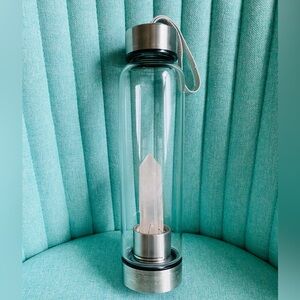 Rose Quartz Water Bottle (Sleeve Included)